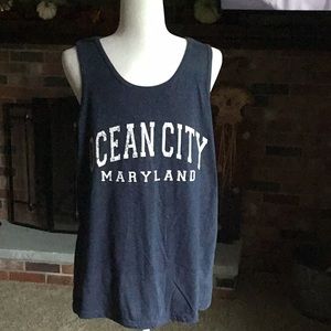 Ocean City blue tank top